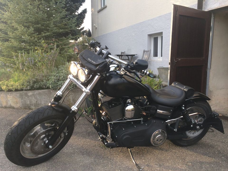 Dyna Fat Bob - 200er Hinterrad Heckumbau, Top-Zustand, Scheckheft in Bretzfeld