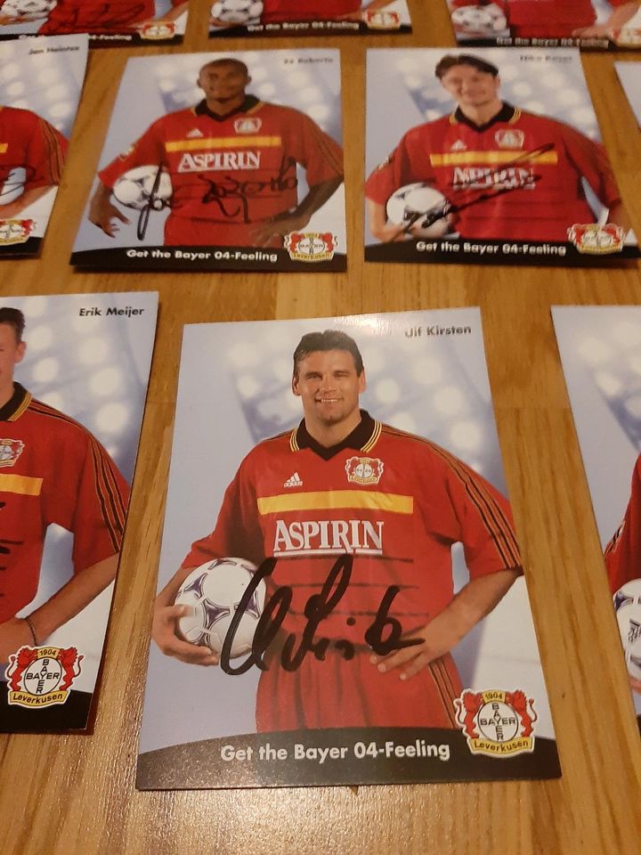 autogrammkarten bayer leverkusen saison 1998/99 in Leipzig