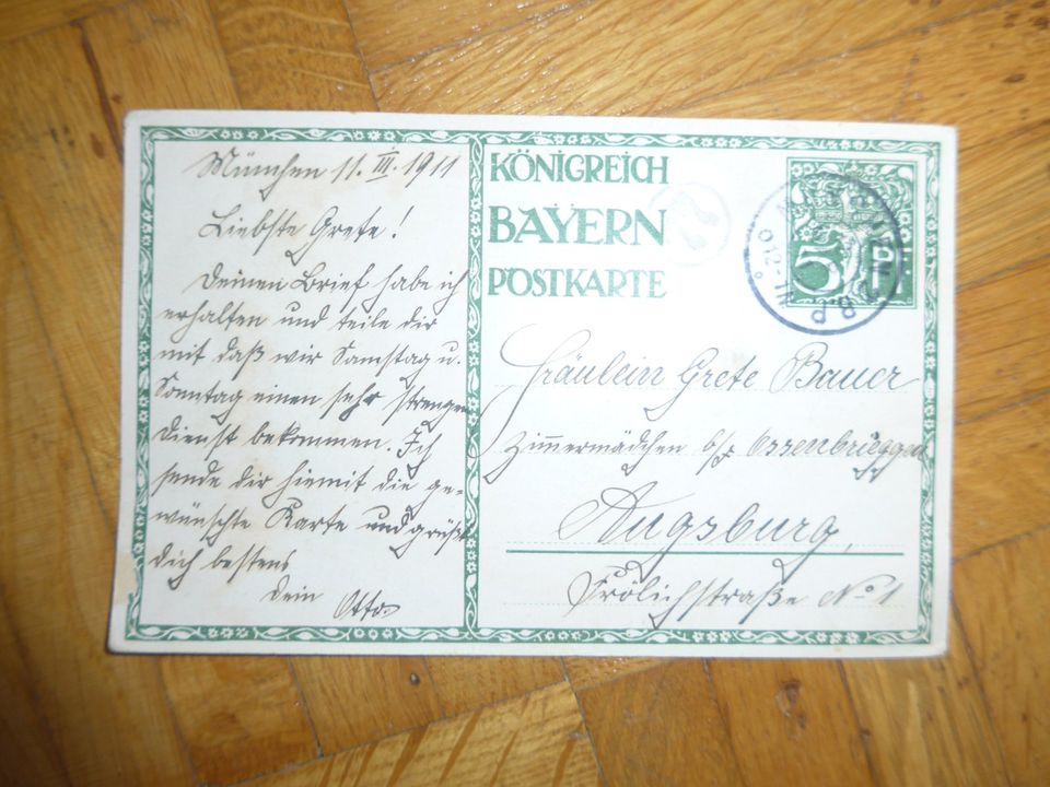 Postkarte “Königreich Bayern Postkarte 1821 - 1911“ in München