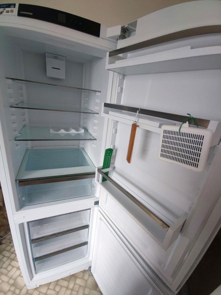 Küche mit Kühl-Gefrierschrank und Tiefkühltruhe in Eibenstock