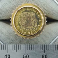 Ring Gold 333 mit Kennedy Medaille, Münzring, Goldring Rheinland-Pfalz - Friedelsheim Vorschau