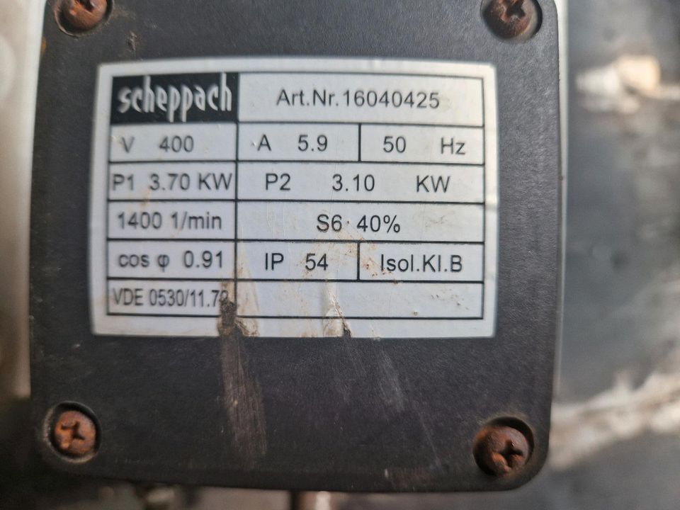 Elektromotor Holzspalter 3,7 KW 1400u/min in Wolmirstedt