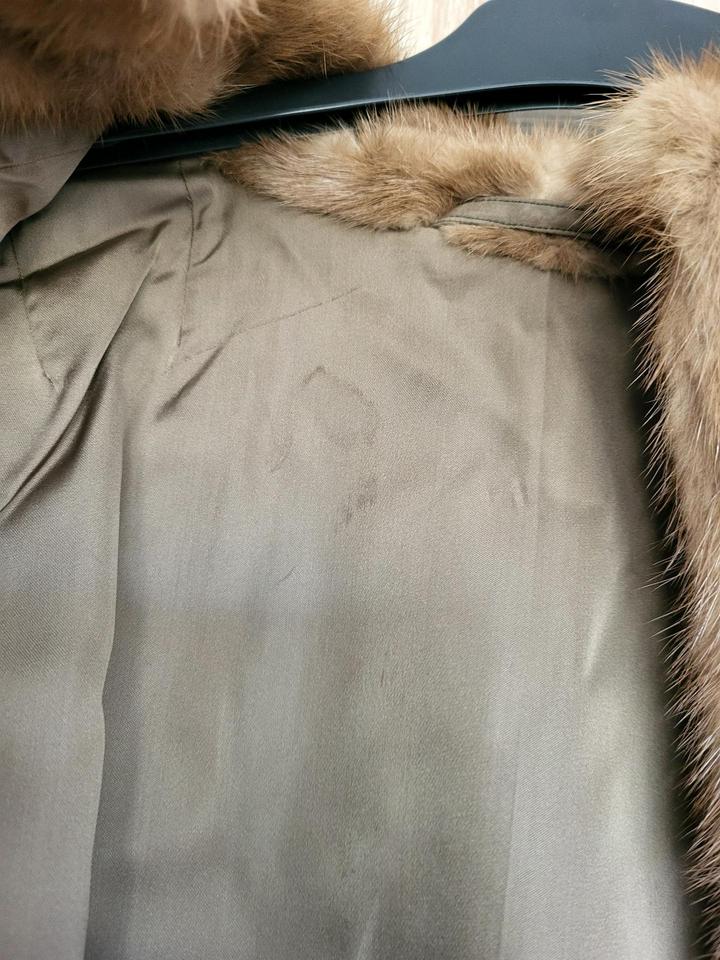 ✨Sehr gut erhaltene Nerzjacke mit Bindebändern-Größe 40✨ in Backnang