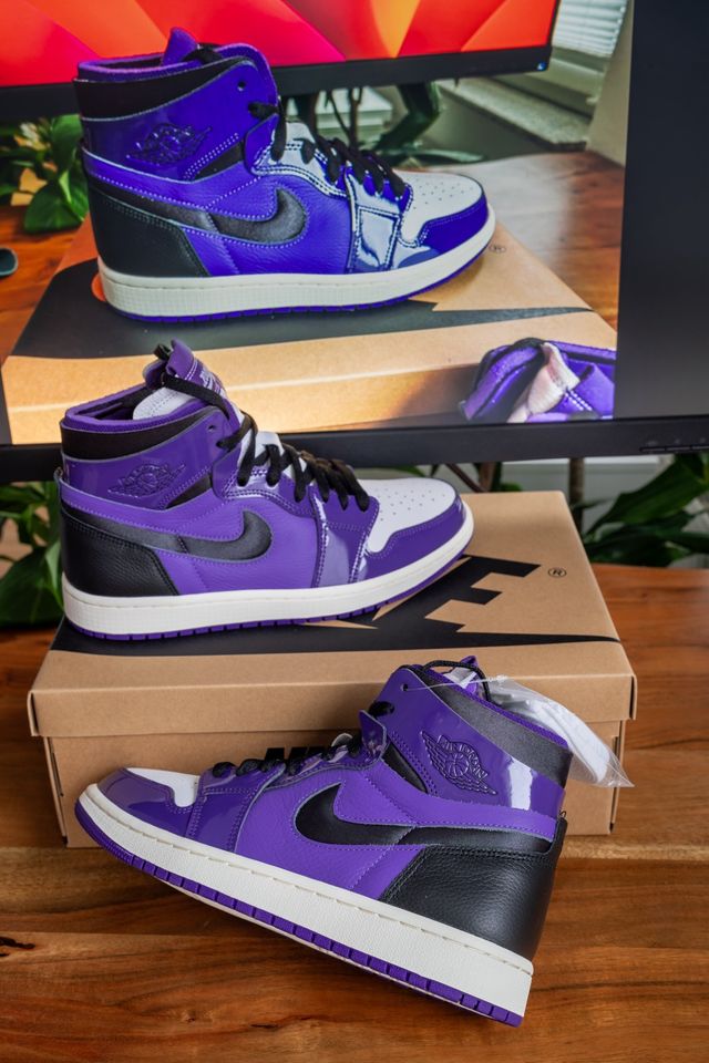 Air Jordan 1 Zoom Air Comfort purple/black Gr. 40 in Bremen