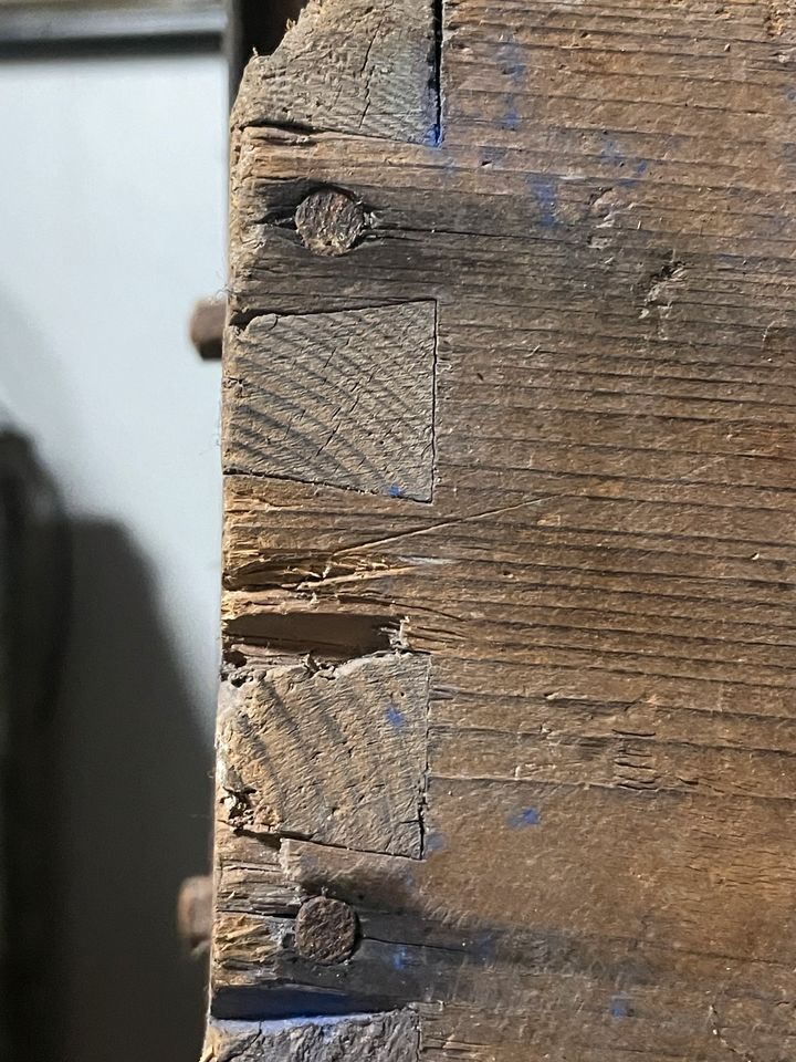 Stapelkästen aus Holz aus den 40 er Jahren in Tönisvorst