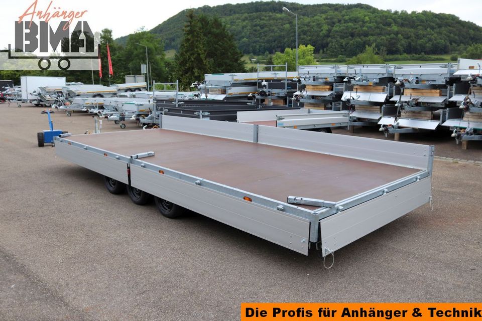 Hapert Hochlader Anhänger TRIEDEM AZURE H-3 605x240x30 3500kg Par in Mühlhausen im Täle