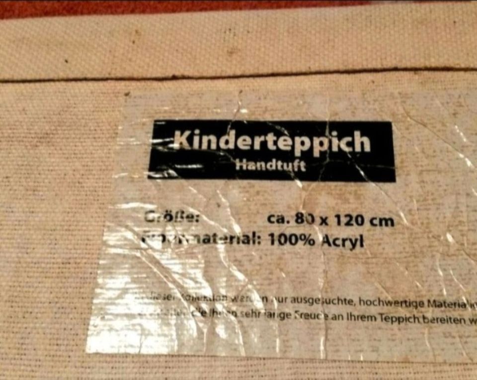 Kinderteppich Handtuft 120x80 cm sehr dick/ neuwertig in Augustdorf