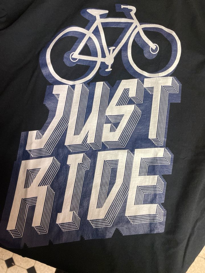 Just Ride Shirt Rennrad Fixie Spreadshirt USA fruit of the loom in Hamburg