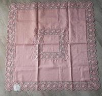 Tischdecke Mitteldecke 85x85 cm neu rosa Spitze Sachsen-Anhalt - Gardelegen   Vorschau