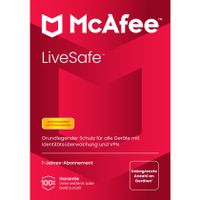 ►McAfee ❗ LiveSafe 1-Jahr Sicherheitssoftware◄ Unbegrenzte Geräte Niedersachsen - Leer (Ostfriesland) Vorschau