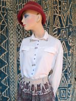 Vintage-Bluse mit Blumen, 80er-Jahre, kein Retro, Gr. S/M Nordrhein-Westfalen - Jülich Vorschau