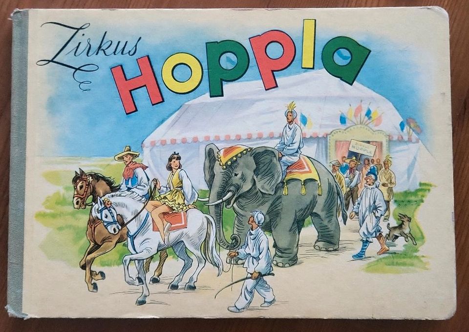 Kinderbuch Zirkus Hoppla, Antiquarisch, Pappbuch,  1956 in Duisburg