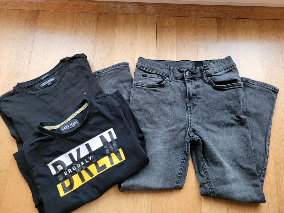 Kleiderpaket, Jeans, Langarmshirt, 140, H&M, Hilfiger in Dresden