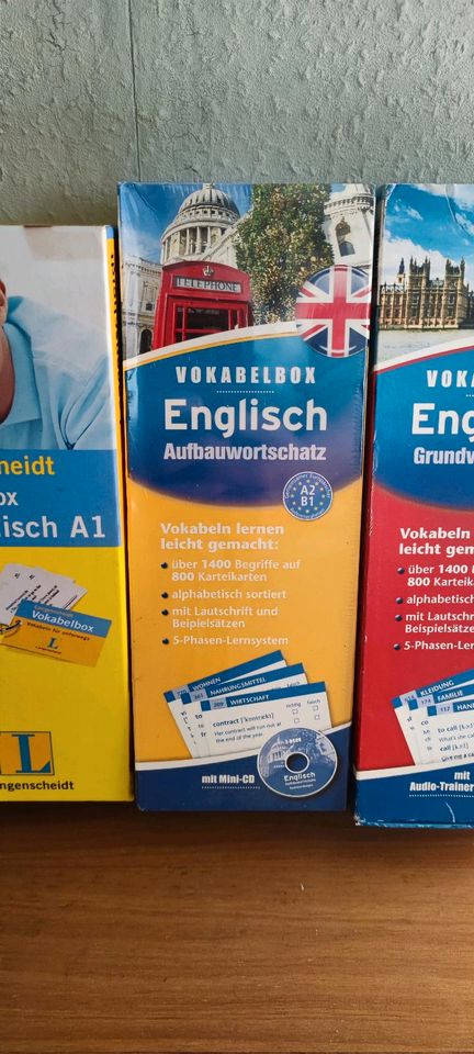 Langenscheidt Englisch Vokabelbox A1/A2/B1+CD OVP (ähnlich Pons) in Burgkunstadt