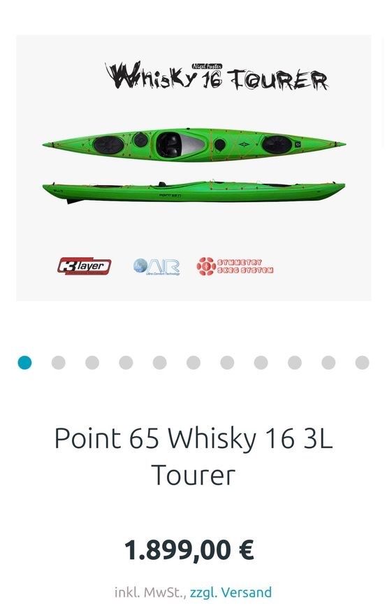 Kajak  Point 65 Whisky 16 3L Tourer Kayak Kanu  NEU in Leipzig