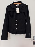 NEU! The Attico Gwenda Sakko S Damen Baumwolle cut-out schwarz Berlin - Niederschönhausen Vorschau