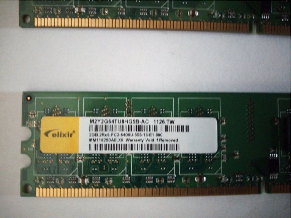 4 GB Arbeitsspeicher ELIXIR M2Y2G64 - DDR2 800 Mhz in Frankfurt am Main