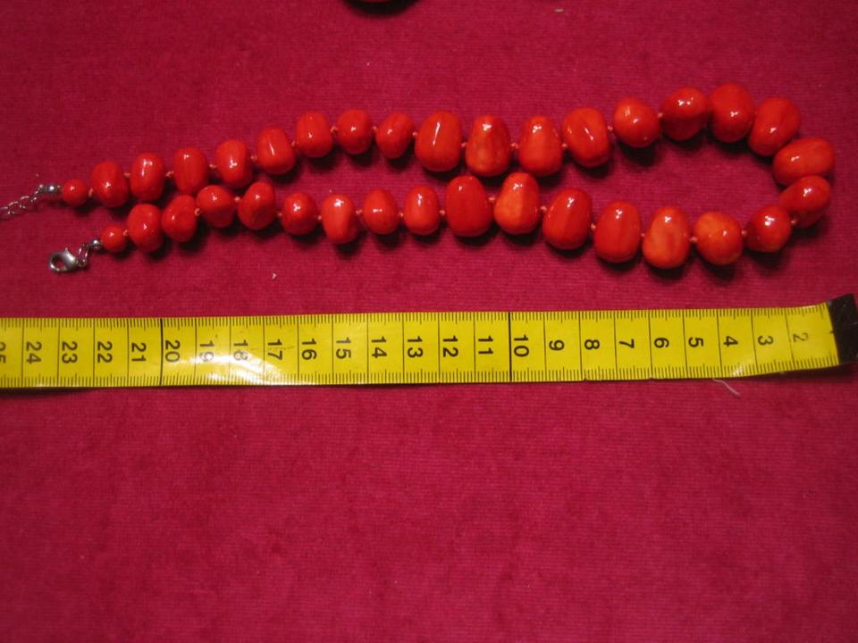 Modeschmuck rot SET Kette + Ohrclipse modern chic VALENTINSTAG in Wassenberg