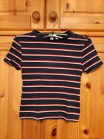 Blau-weiß-rot gestreiftes bauchfreies T-Shirt Hessen - Ortenberg Vorschau