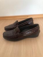 Damen Loafers in Lackschlangenoptik von ara Größe 5 Baden-Württemberg - Kronau Vorschau