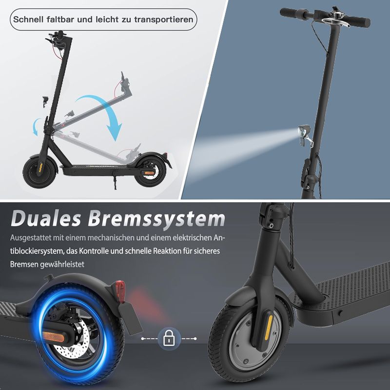 E-Scooter mit Straßenzulassung MaxWheel Roller E9ABE, 350W, 8.5", 20km/h, bis zu 30Km Reichweite in Beckum