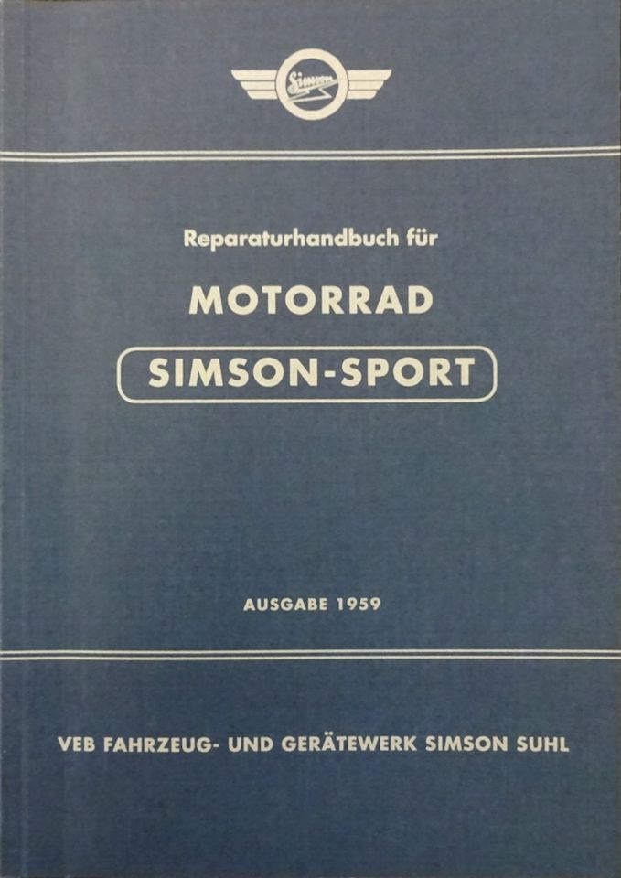 Reparaturhandbuch Simson AWO Sport 425 in Einhausen (Thüringen)