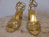 GUESS Sandale neu - gold / silber - Größe 39 Bonn - Beuel Vorschau