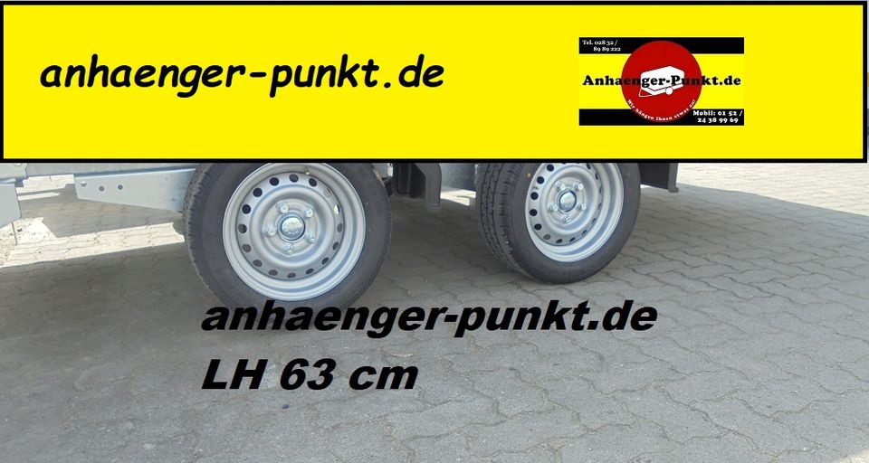 PKW XXL Anhänger Hochlader 3000kg 6,06 x 2,20 x 2,20 m LKW Plane in Kevelaer