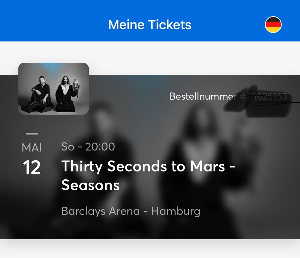 30 Seconds to Mars 12. Mai 24 - Hamburg in Buxtehude