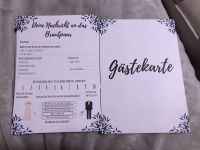Gästekarte Hochzeit Nachricht an das Brautpaar Aachen - Aachen-Mitte Vorschau