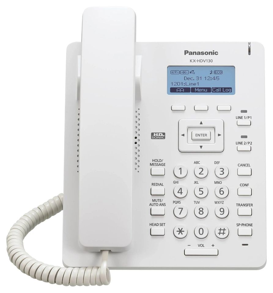 Panasonic SIP-Telefon KX-HDV130NE, neu, weiß in Rheine