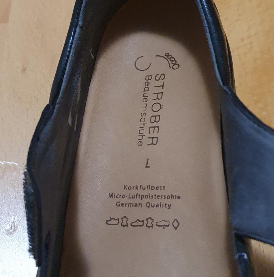 Orthopädischer Halbschuh mit Klettverschluß, Gr. 40, schwarz in Freiburg im Breisgau