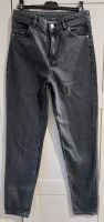 Jeans -High Waist Relaxed- v. H&M * Gr. 158 * grau-schwarz Hessen - Bensheim Vorschau