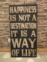 Vintage Bild Happiness is not a destination it is a way of life Hessen - Habichtswald Vorschau