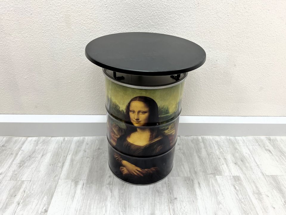 40% Sale - Ölfass-Stehtisch "Mona Lisa" - Ölfass Stehtisch in Mönchengladbach