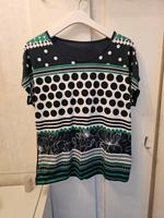 Schwarzes Damen T Shirt mit verschiedenen Mustern Größe 46 Hessen - Hessisch Lichtenau Vorschau