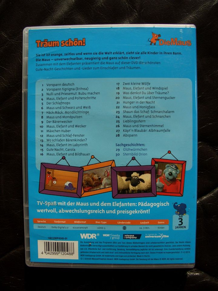 Die Maus DVD Nr.2 Träum schön! Die Sendung mit der Maus in Mohrkirch