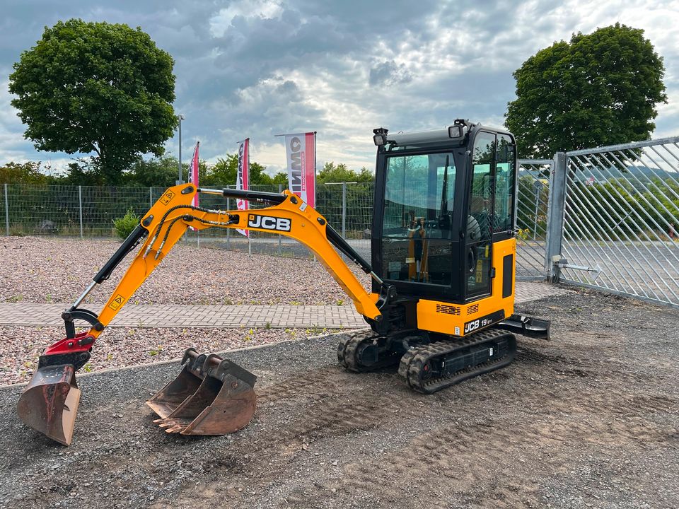 Vermietung, Miete Minibagger Bagger 1,8t JCB 19C-1 in Bad Hersfeld