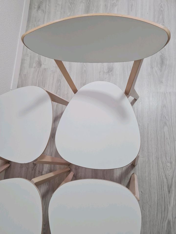 4 x Ikea NORDMYRA Stühle Birke/Weiß in Gießen