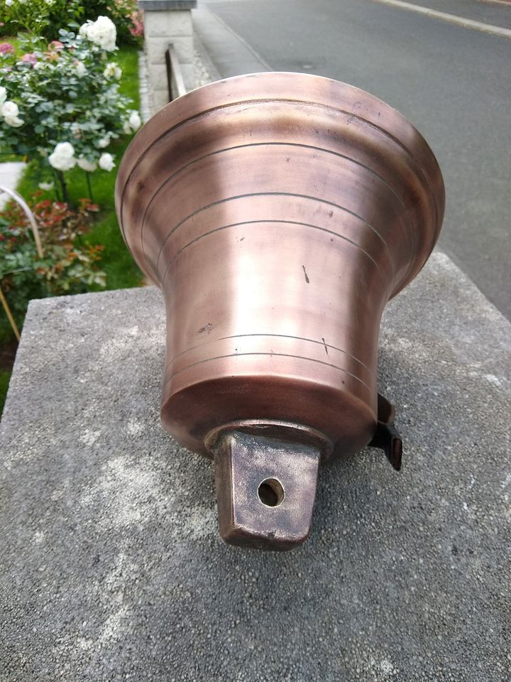 9,9kg Bronze Glocke 25x25cm Guss Schiff Boot Haus Guss Yacht 1900 in Dresden