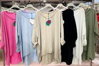 Damen Over Size Basic long shirt big size ausgewaschene Farben Rheinland-Pfalz - Mainz Vorschau