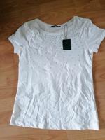 Zero T-Shirt weiß mit Steinchen Gr. 38 neu Hessen - Dreieich Vorschau