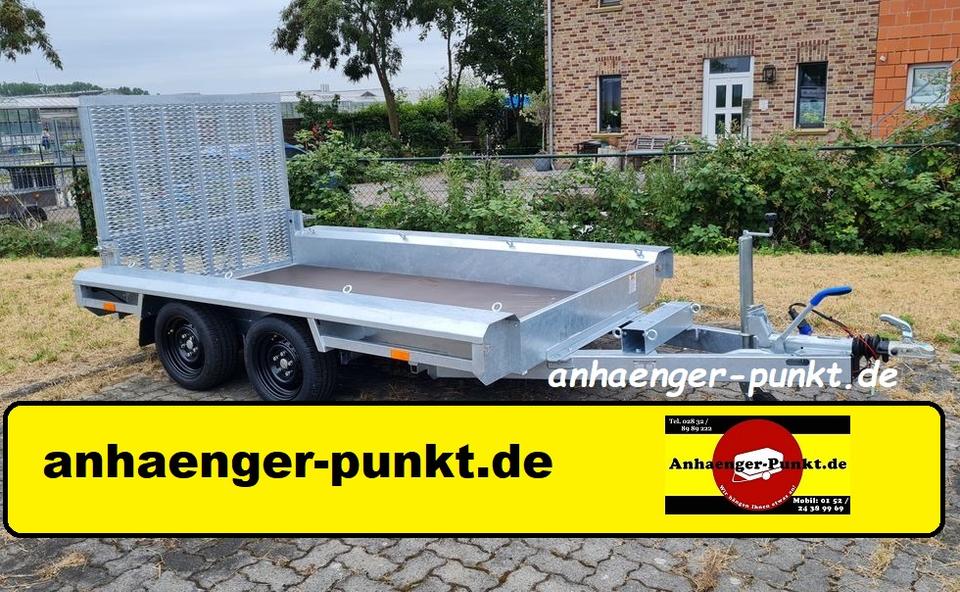 PKW ANHÄNGER Baumaschinen / Baggertransporter Tieflader 2700 kg in Rheinberg