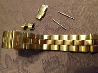 Timex Ersatzband | Uhrenarmband aus Edelstahl gelbgoldfarben 18mm Hessen - Gießen Vorschau