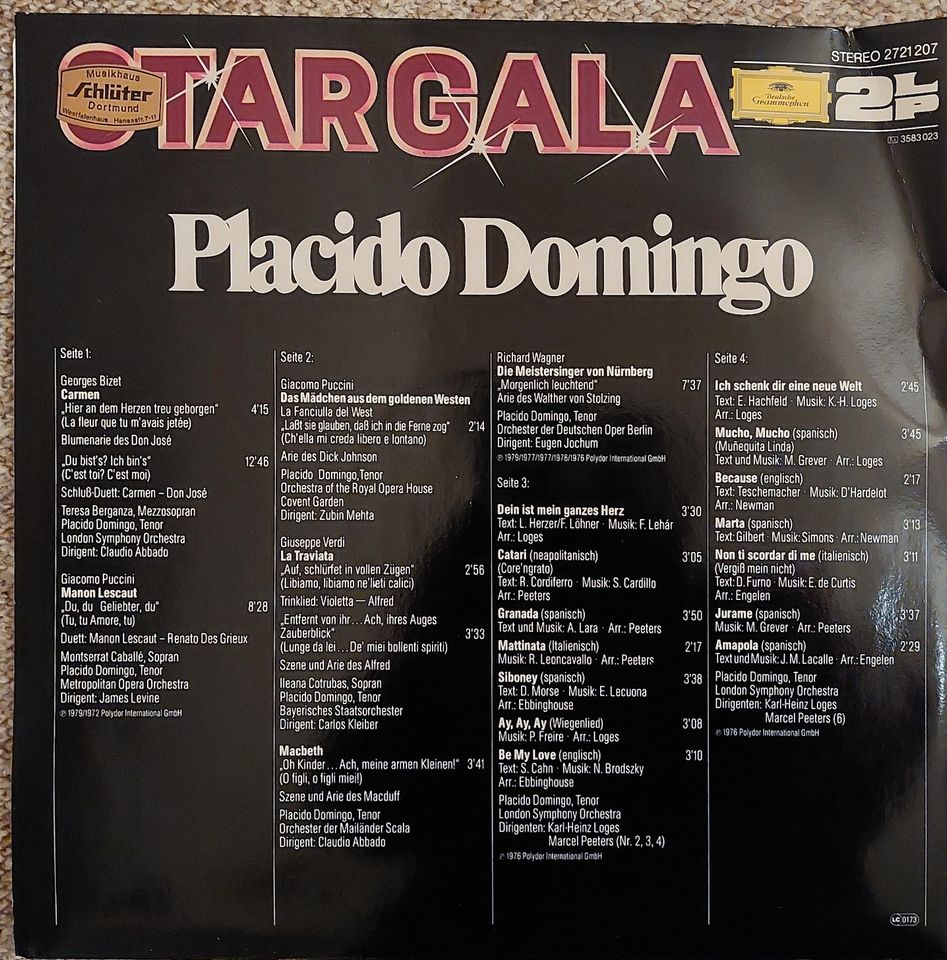 Placido Domingo - Langspielplatte Vinyl in Schwerte