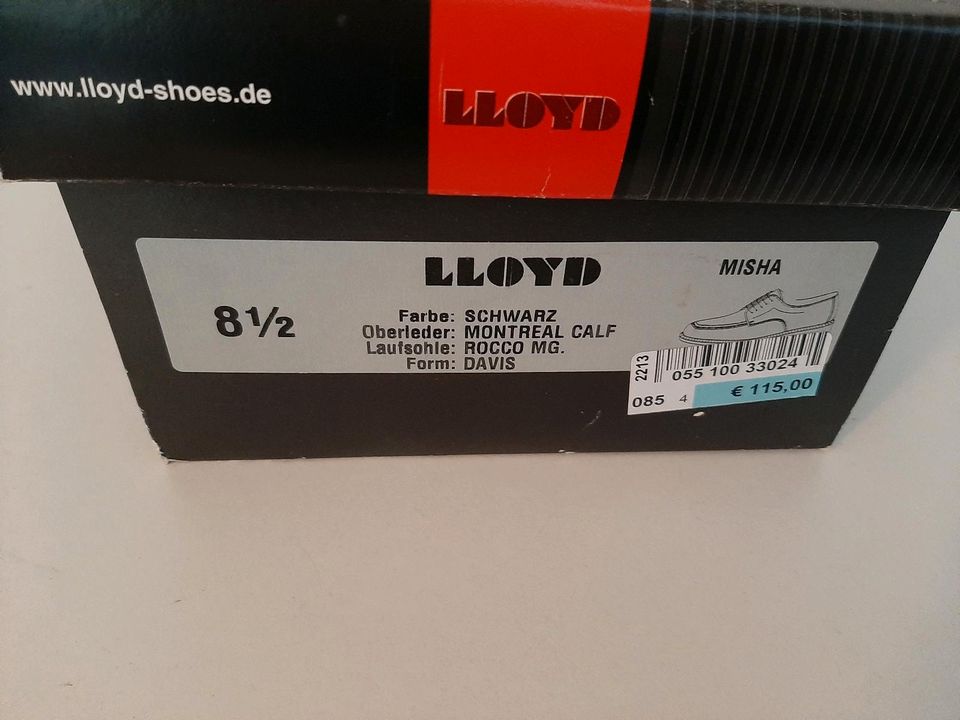 Schuhe bzw Halbschuhe von Llyod - Größe 8 1/2 bzw 42 in Ravensburg