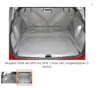 Hatchbag, Kofferraumwanne Peugeot 5008 (2010 - 2017) Bayern - Kammerstein Vorschau