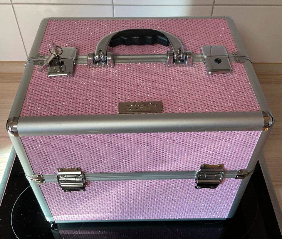 Jolifin Mobiler Kosmetik Koffer pink Glitter in München