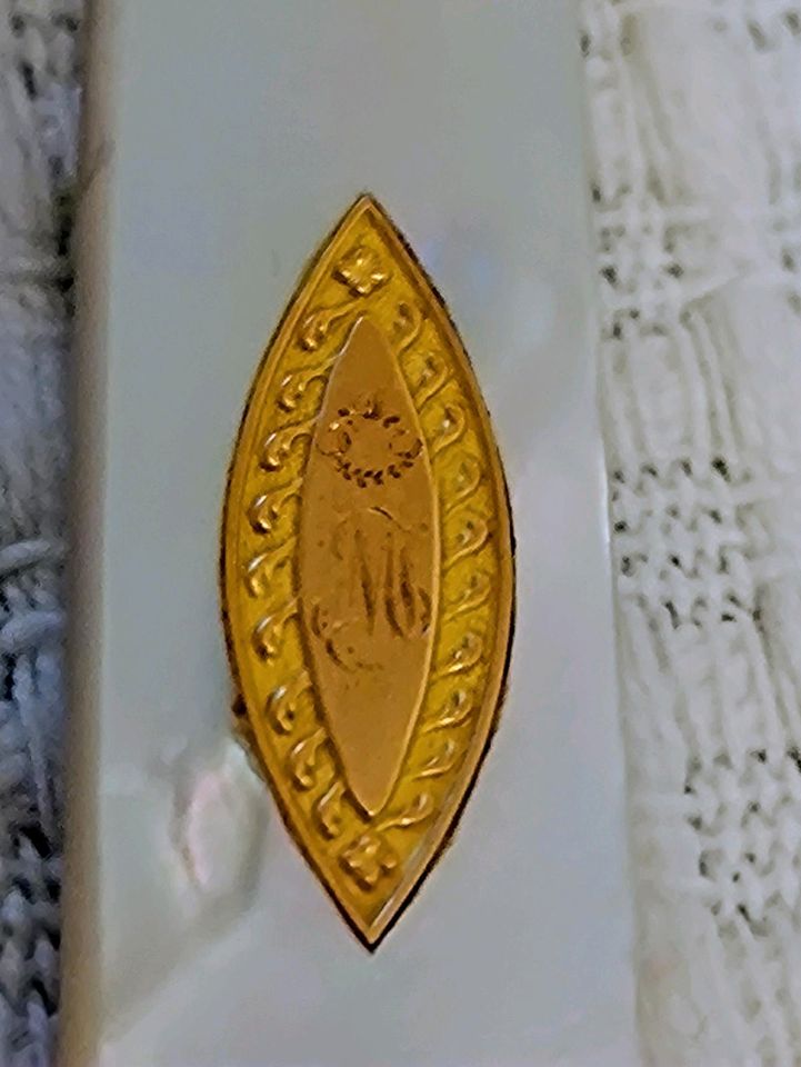 4 St. Obstmesser 950 Silber vergoldet Frankreich Paris um 1820 in Hanau