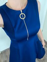 DKNY Kleid Cocktail Freizeit Damen S 36 blau Thüringen - Erfurt Vorschau